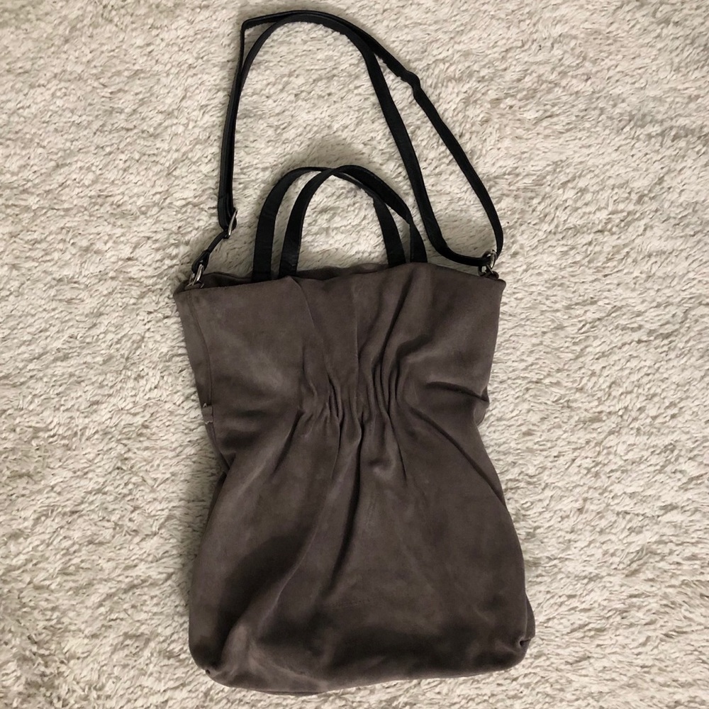 DANIELLA LEHAVI  Grey Suede Heidi Large Tote